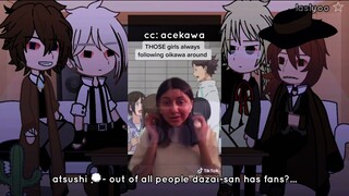 BSD reacts to Dazai as Oikawa [bsd x hq] ships- IwaOi