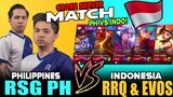 Philippines "RSG PH" vs. Indonesia "RRQ & EVOS" in Rank | Cross Server Match ~ Mobile Legeds