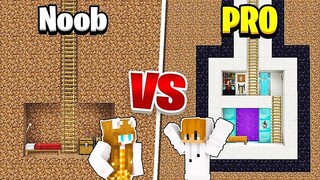 Minecraft NOOB vs PRO: MODERN SECRET BASE BUILD CHALLENGE (Tagalog)