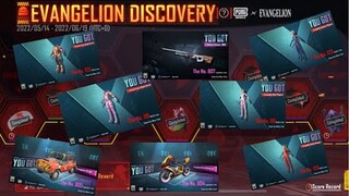 EVANGELION DISCOVERY CRATE OPENING PUBG MOBILE | NEW CRATE OPENING PUBG | NEW UAZ | 7 MYTHIC