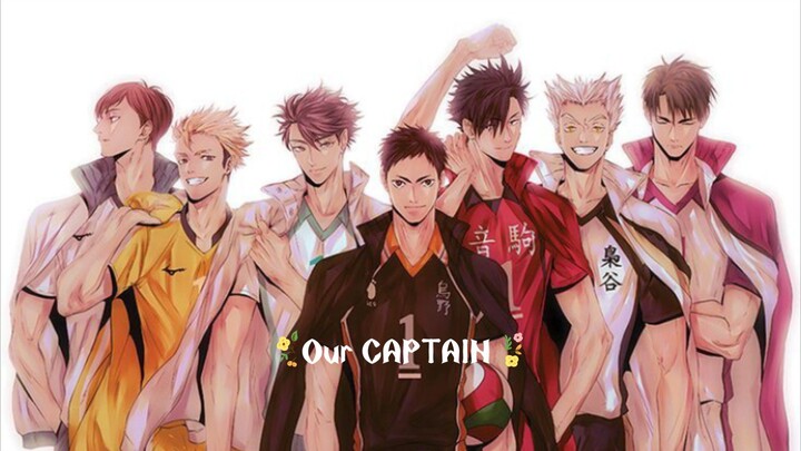 Our CAPTAIN ♥️ of Every Teams in Haikyuu