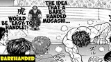 Musashi fights Baki barehandedly
