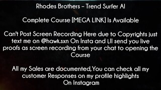 Rhodes Brothers Course Trend Surfer AI Download