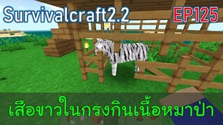 เสือขาวในกรงกินเนื้อหมาป่า White Tiger | survivalcraft2.2 EP125 [พี่อู๊ด JUB TV]