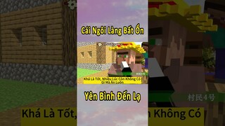 Anh Đen Xì Xì Phát Hiện Cái Ngôi Làng Bất Ổn Nhất Minecraft 🤣 #shorts