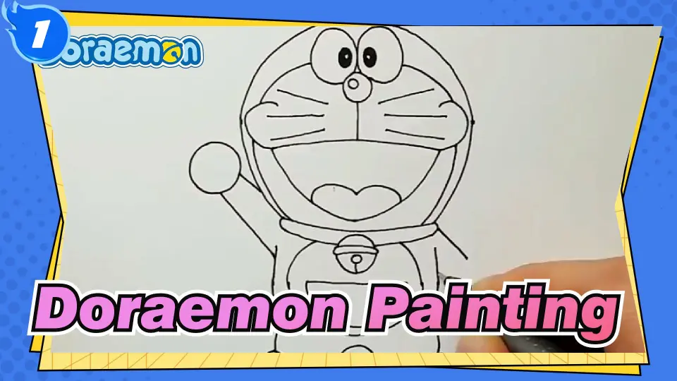 Doraemon Painting] Teach You How to Draw a Doraemon Simply_1 - Bilibili