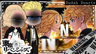 Toman + Hinata and Emma react rap Takemichi vs Mikey (TokRev) // Neko Ft. Enygma // Gacha Art [🇧🇷🇺🇲]