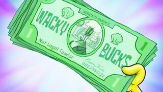 Mr. Krabs prints his own counterfeit money and pays SpongeBob as a salary