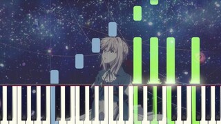 [Piano Tutorial] Sincerely (Simplified Version) Violet Evergarden "I think it is in the cycle of hur