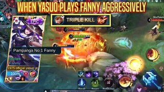When Yasuo Plays Fanny Aggressively | Ranked Gameplay | Top Global Fanny