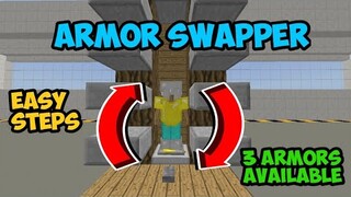 How To Make Armor Swapper in Minecraft PE