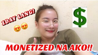 MONETIZED NA AKO! MARAMING SALAMAT MGA KASINGKIT!❤️