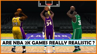 NBA 2K games really realistic ? Shaq O'Neal 3 points contest