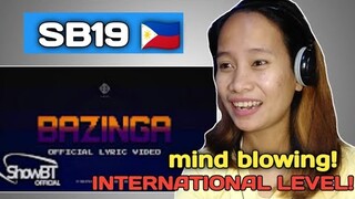 SB19 BAZINGA ( OFFICIAL LYRICS VIDEO) || REACTION