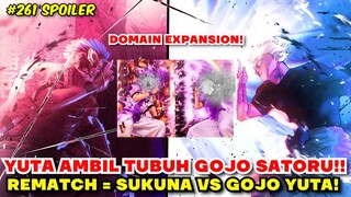 GOJO YUTA DOMAIN EXPANSION VS SUKUNA !! REMATCH OF THE STRONGEST - JUJUTSU KAISEN CHAPTER 261SPOILER