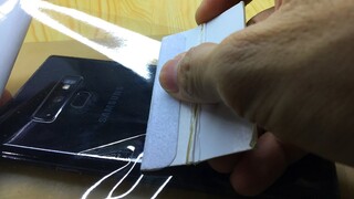 Wrapping Sticker Full Back On Galaxy Note 9