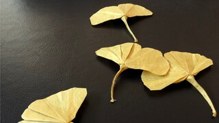 กระดาษ origami ใบแปะก๊วย (แบบเดิม)