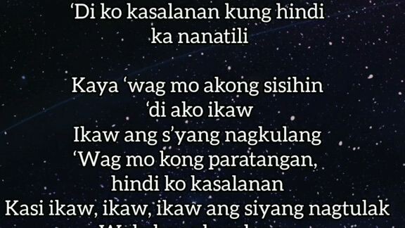 kasi kinakalat mo na ako yong nag luko