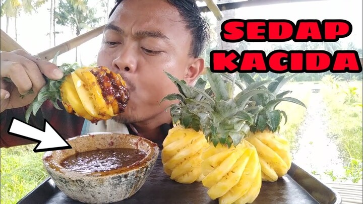 RUJAK NANAS SAMBAL TERASI‼️SAMBALNYA BIKIN JONTOR..