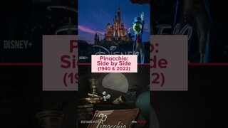 Pinocchio 1940 vs 2022: Side by Side #shorts