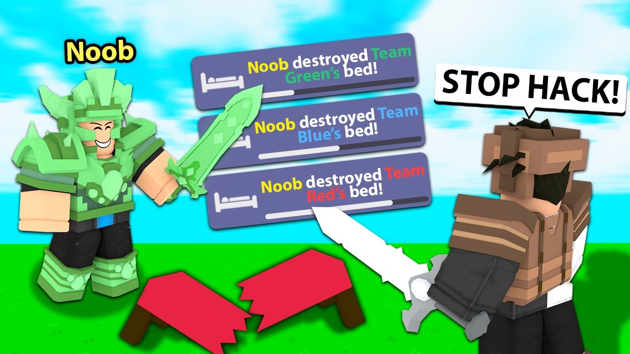 I secretly HACKED in Roblox Bedwars.. in 2023