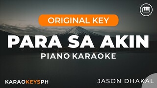 Para Sa Akin - Jason Dhakal (Slow Piano Karaoke)