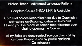 Michael Breen  course  - Advanced Language PatternsLiam McRae – Limitless Seducer download