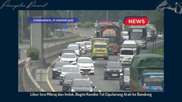 Kondisi Tol cipularang sangat padat selama libur panjang ini