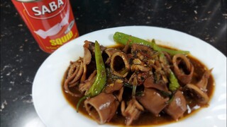 Pusit deLata Adobo | Squid in Can Adobo | Adobong Pusit (Squid Adobo)