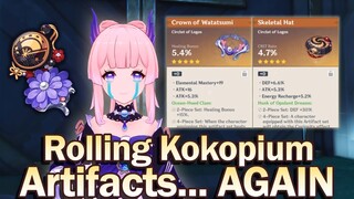 Farming Husk & Ocean-Hued Artifacts for Itto & Kokomi is COPIUM | Stream Highlights Genshin 2.3