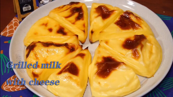 [Food][DIY]Cheese baked milk - fulled of cheese