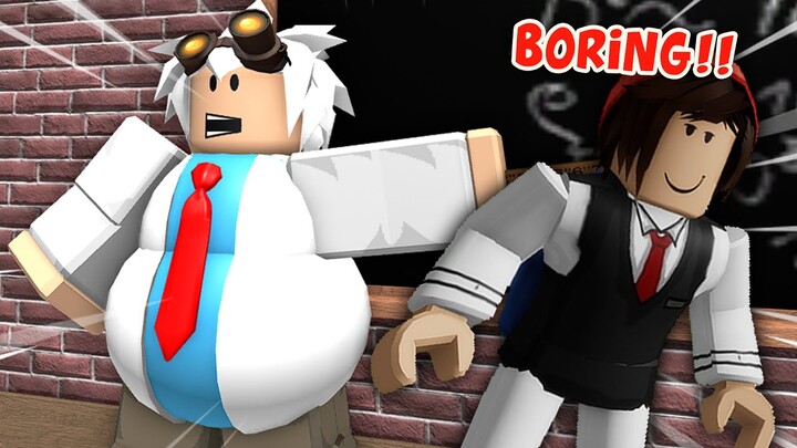 Aku kabur dari kelas matematika yang MEMBOSANKAN! Escape School Obby! | Roblox Indonesia
