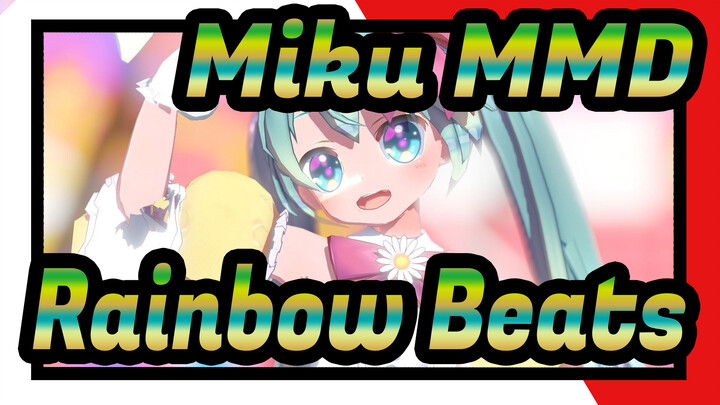 [Miku MMD] Rainbow Beats / Cute Rabbit Ears!!