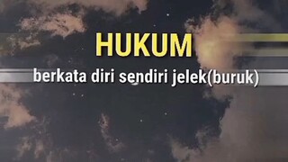 Hukum berkata diri sendiri jelek(buruk)