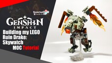 LEGO Genshin Impact Ruin Drake: Skywatch MOC Tutorial | Somchai Ud