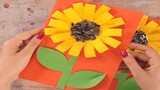 Paper Loops Sunflower craft