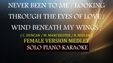 NEVER BEEN TO ME / LOOKING THRU THE EYES OF LOVE / WIND BENEATH MY WINGS ( FEMALE VERSION MEDLEY )