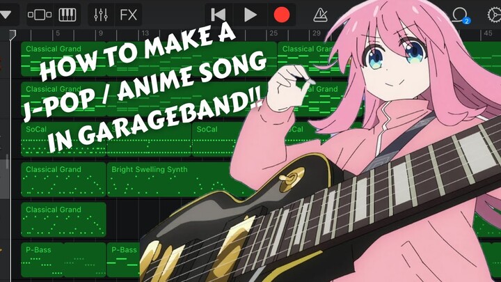 How to make a J-Pop/Anime song in GarageBand!!