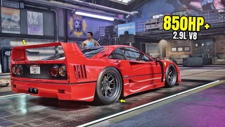 Need for Speed Heat Gameplay - 850HP+ FERRARI F40 Customization | Max Build