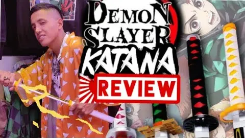 review katanas demon slayer | kimetsu no yaiba | katanas tanjiro zenitsu rengoku mitsuri | unboxing