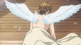 Feathers are flying everywhere!!! Master, be careful with your waist!! [I was threatened by the man 
