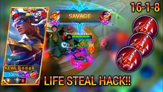 BRUNO LIFESTEAL HACK! EASY SAVAGE  | BRUNO BEST BUILD S22 - MASTER BODAK MLBB