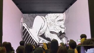 JF2023 will display the official fifth-level Luffy VS Kaido final battle animated comic video on sit