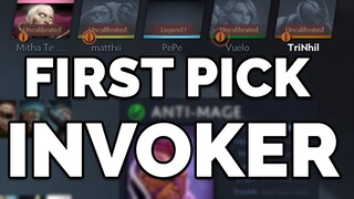 FIRST PICK INVOKER? | Re-calibrate Game 1/10 | LifeStealer