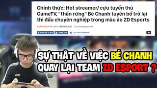 ISSPROX NÓI VỀ VIỆC BÉ CHANH GIA NHẬP ZD ESPORTS | LIỆU CÓ PHẢI SỰ THẬT !? LIÊN QUÂN MOBILE