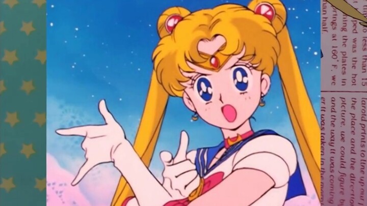 Buka Sailor Moon dengan gaya JOJO