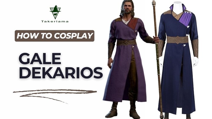 #Takerlama Baldur's Gate 3 Gale Dekarios Cosplay Costume Game Halloween Purple Suit Top Level