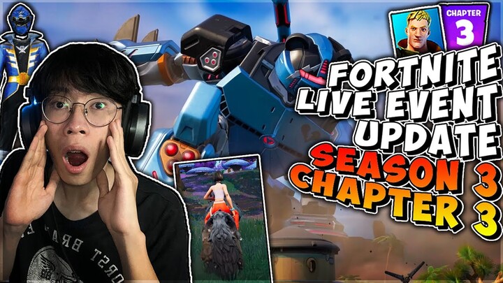Fortnite Live Event Update Besar Chapter 3 Season 3 Malah Jadi Power Rangers MegaZord 2022