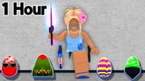 HOW Many RARE EGGS CAN I GET IN 1 HOUR in Roblox Murder Mystery 2!