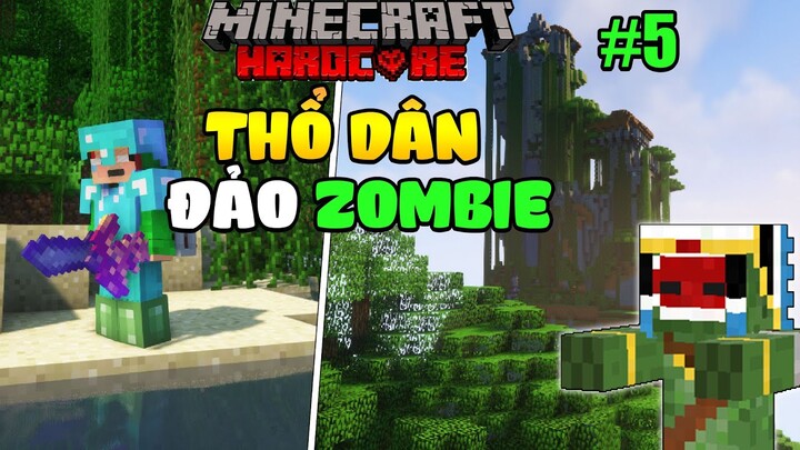 Sinh tồn đảo Zombie #5: Đột kích lâu đài thổ dân zombie trong sinh tồn siêu khó Minecraft